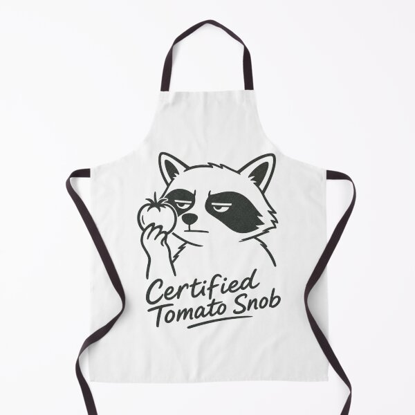 Item preview, Certified Tomato Snob Shirt, Funny Raccoon Garden T-Shirt, Sarcastic Tomato Lover Gift Tee, Deadpan Gardener Humor Shirt designed and sold by TshirtsLabs.