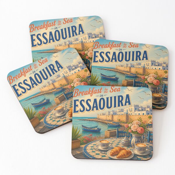 Item preview, Essaouira, Morocco: scenic-Style Painterly Travel Poster designed and sold by LSVart.