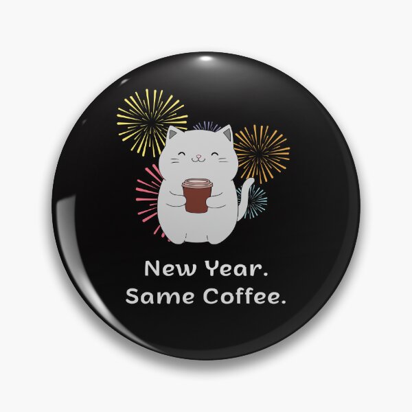 Item preview, New Year Same Coffee Funny Cat | Espresso Yourself Cats designed and sold by ContigoART.