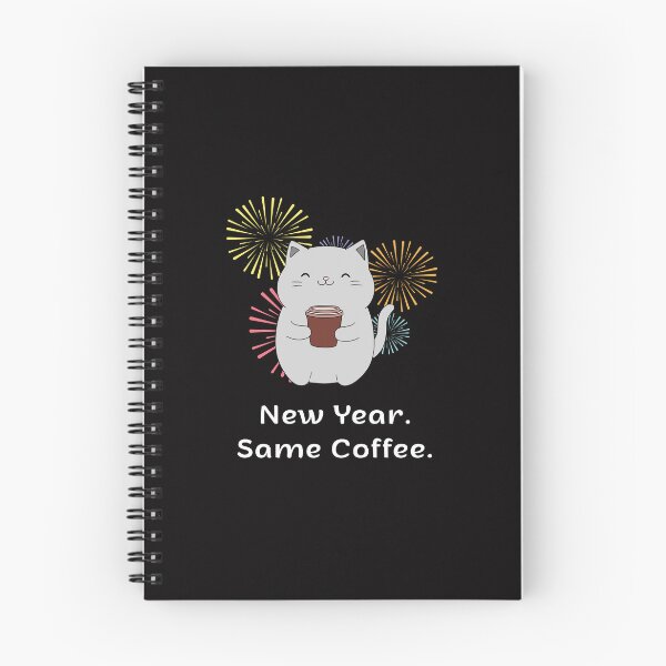 Item preview, New Year Same Coffee Funny Cat | Espresso Yourself Cats designed and sold by ContigoART.