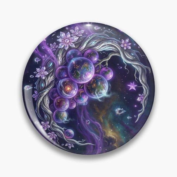 Item preview, Cosmic Crystal Grape Sticker designed and sold by blossomfun.