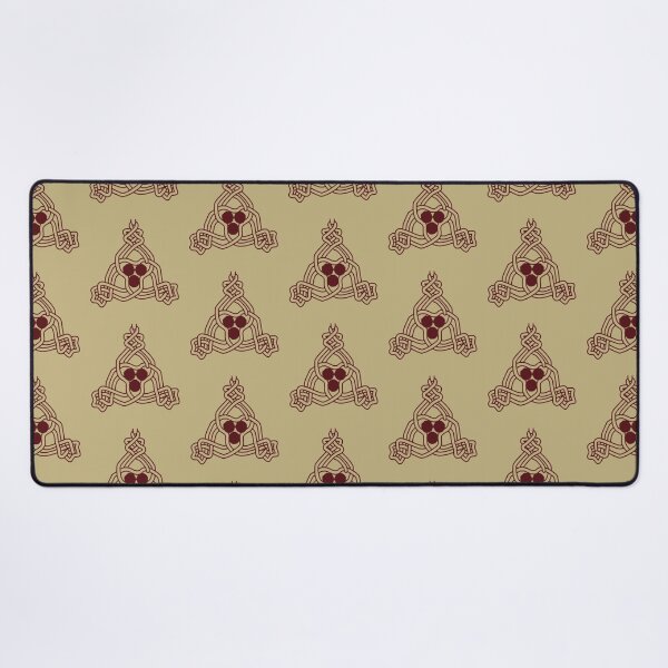 Item preview, Intricate Celtic Trinity Knot Line Art – Muted Ochre Edition designed and sold by Macramellennias.