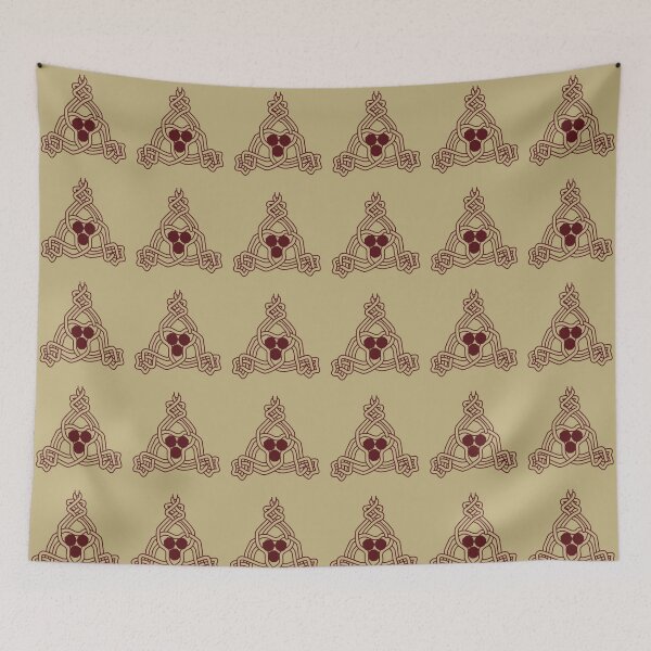 Item preview, Intricate Celtic Trinity Knot Line Art ​– Muted Ochre Edition designed and sold by Macramellennias.