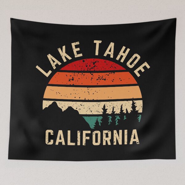 Item preview, Lake Tahoe California Vintage Retro Sunset designed and sold by ForzaDesigns.