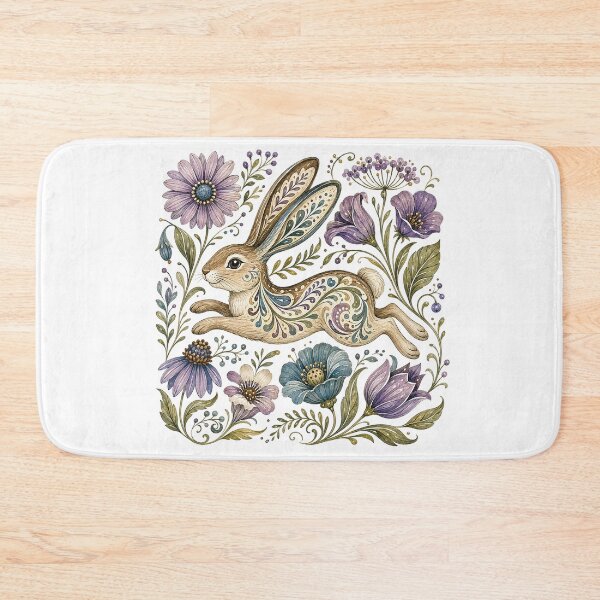 Item preview, Cottagecore Floral Rabbit designed and sold by PetalGarden.