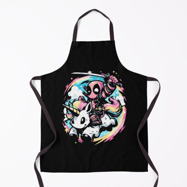 Item preview, Deadpool Riding Rainbow Unicorn Fan Art designed and sold by VenettaDesena.