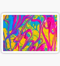 Colorful Abstract Oil Painting Sticker