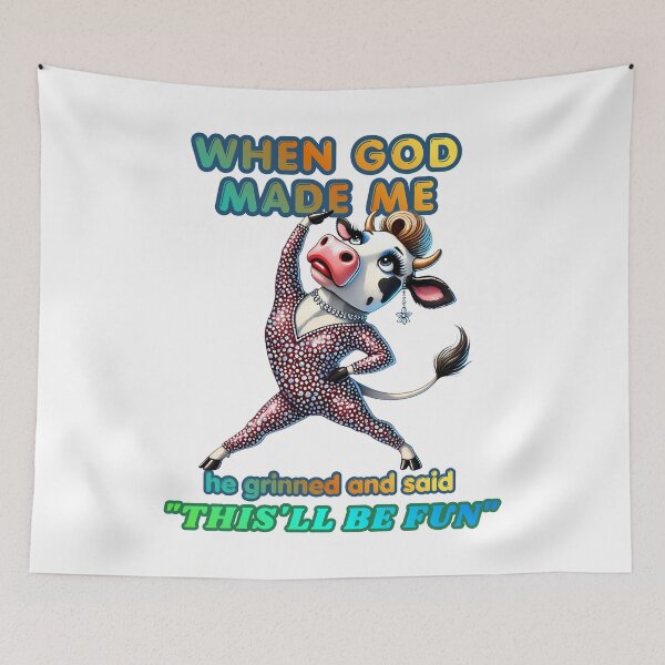 Item preview, When God Made Me Funny Cow designed and sold by Szpaku desart .