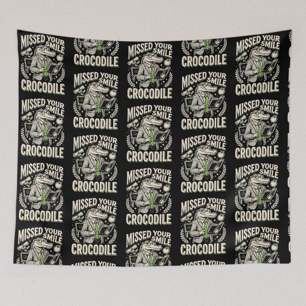 Item preview, Missed Your Smile Crocodile First Day of School Teacher designed and sold by Redgiant87x.