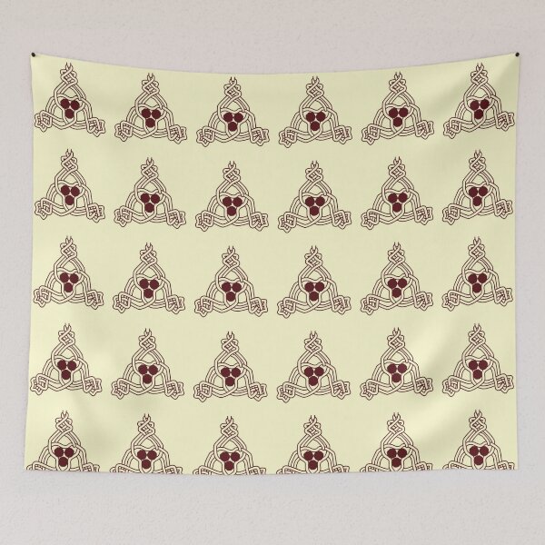 Item preview, Intricate Celtic Trinity Knot Line Art ​​​– Warm Ivory Edition  designed and sold by Macramellennias.