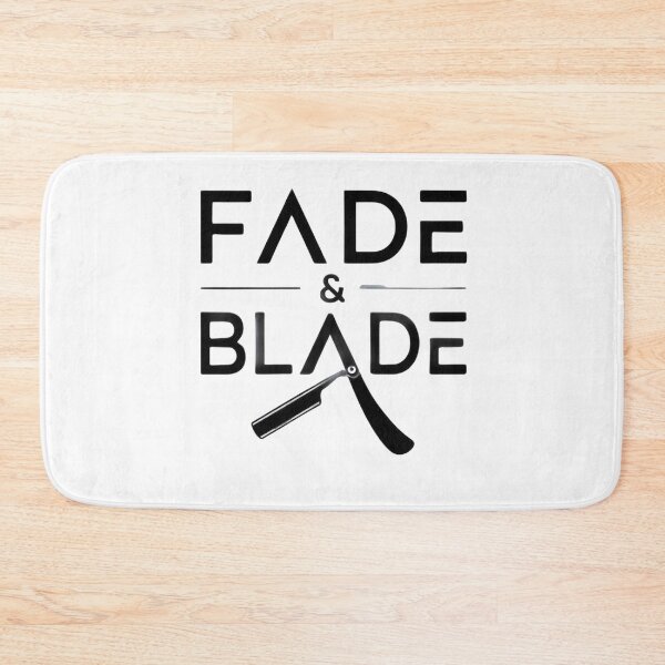 Item preview, Fade And Blade Minimalist Barber Razor Typography designed and sold by Barber MD Culture.