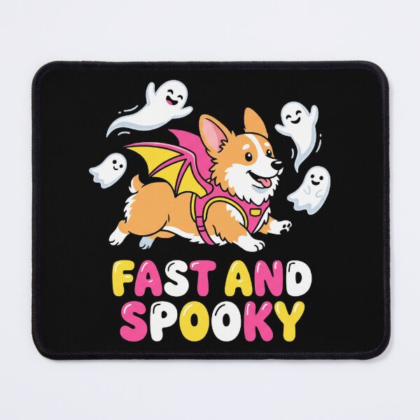 Item preview, Fast And Spooky Corgi Bat Wings Ghost Halloween designed and sold by TeNovaStudio.
