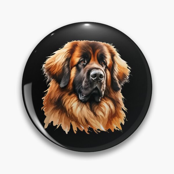 Item preview, Leonberger Dog Watercolor Art Portrait designed and sold by OlyvieArt.