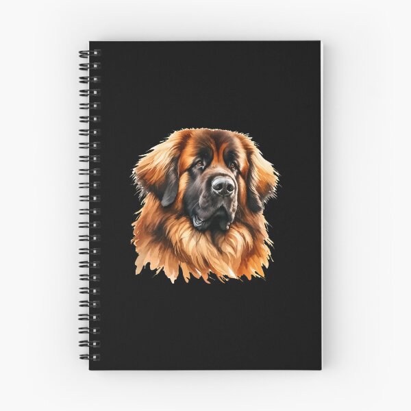 Artikelvorschau, Leonberger-Hunde-Aquarellporträt entworfen und verkauft von OlyvieArt.