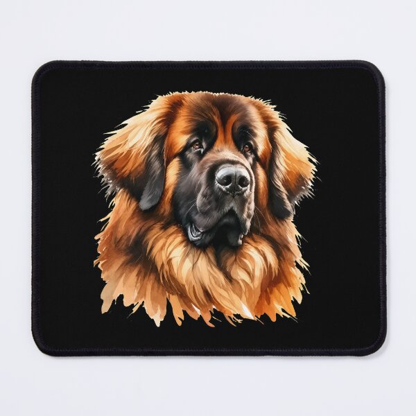 Item preview, Leonberger Dog Watercolor Art Portrait designed and sold by OlyvieArt.