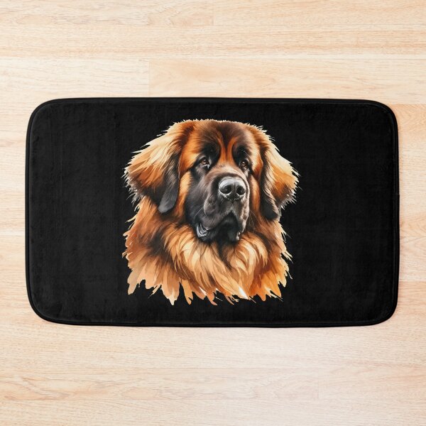 Item preview, Leonberger Dog Watercolor Art Portrait designed and sold by OlyvieArt.
