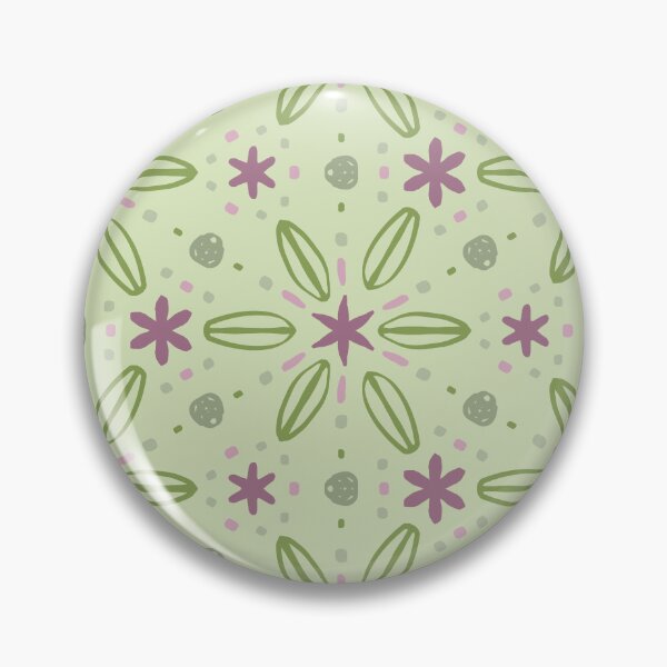 Item preview, Pink and green winter flower pattern by Beliris Creations designed and sold by BelirisCréations.