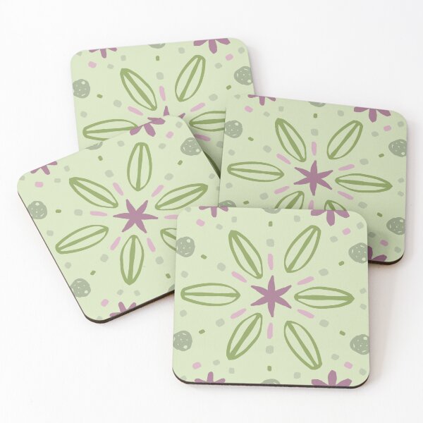 Item preview, Pink and green winter flower pattern by Beliris Creations designed and sold by BelirisCréations.