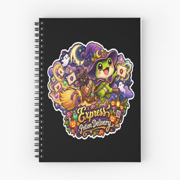Item preview, Potion Delivery Express – Cute Witch Frog Magical Halloween Stickers designed and sold by RDcollections.