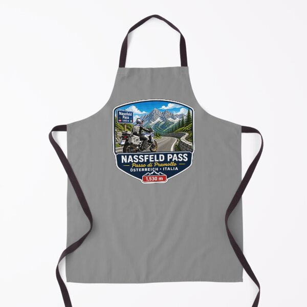 Item preview, Nassfeld Pass, Passo di Pramollo, Austria - Italy Motorcycle Sticker TShirt 01 designed and sold by OuterShellUK.