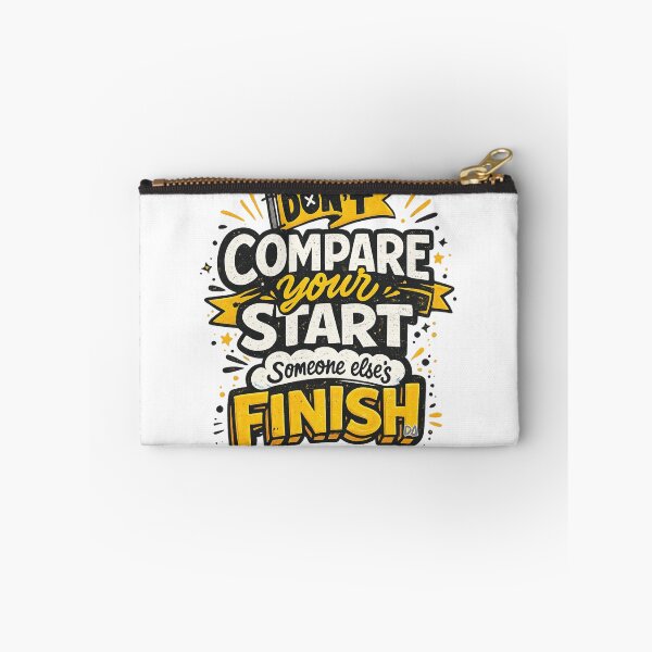 Item preview, Dont Compare Your Start To Someone Elses Finish Motivational Typography Graphic designed and sold by DesignArtist.ia.