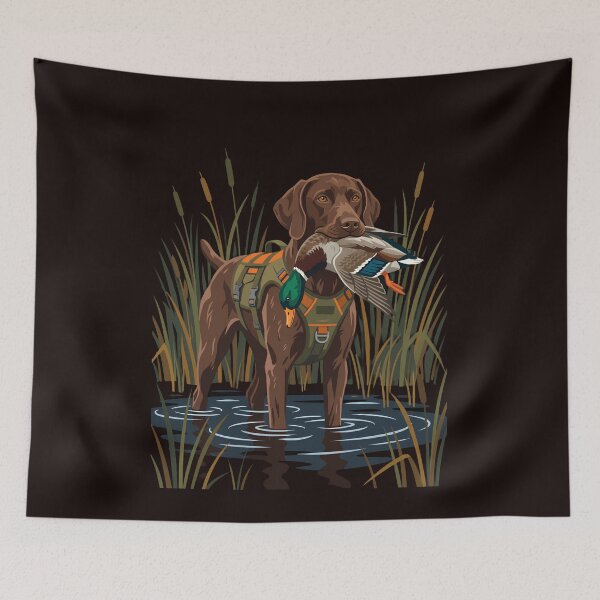 Item preview, Boykin Spaniel Duck Hunting Dog Carrying Mallard Hunter designed and sold by w66aboo.
