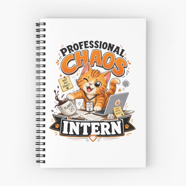 Item preview, Professional Chaos Intern Orange Tabby Cat Dad Funny T-Shirt designed and sold by Ashley critters.