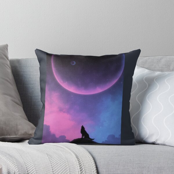 Item preview, Howling Lone Wolf Cosmic Galaxy Art designed and sold by InkmotiveStudio.