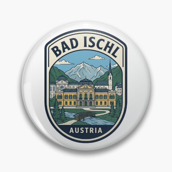 Item preview, Bad Ischl Austria Vintage Alpine Travel Badge designed and sold by k3rstman1.