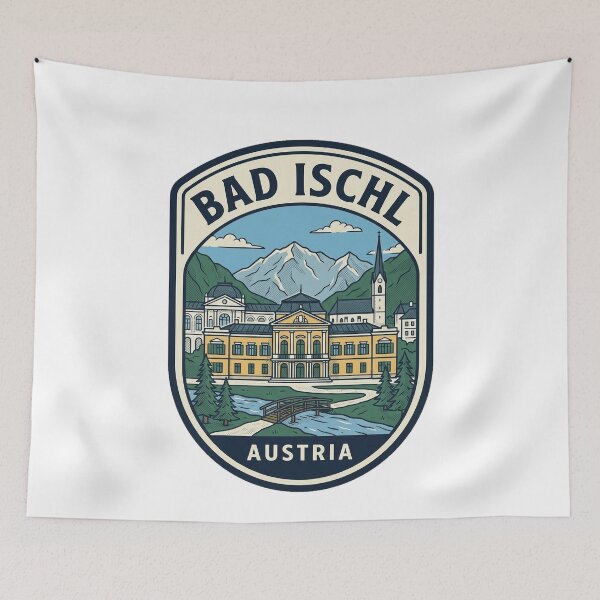 Item preview, Bad Ischl Austria Vintage Alpine Travel Badge designed and sold by k3rstman1.