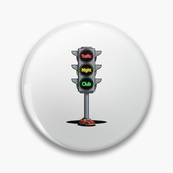 Item preview, Traffic Night Club Funny Traffic Light Illustration designed and sold by Rare By Hero.