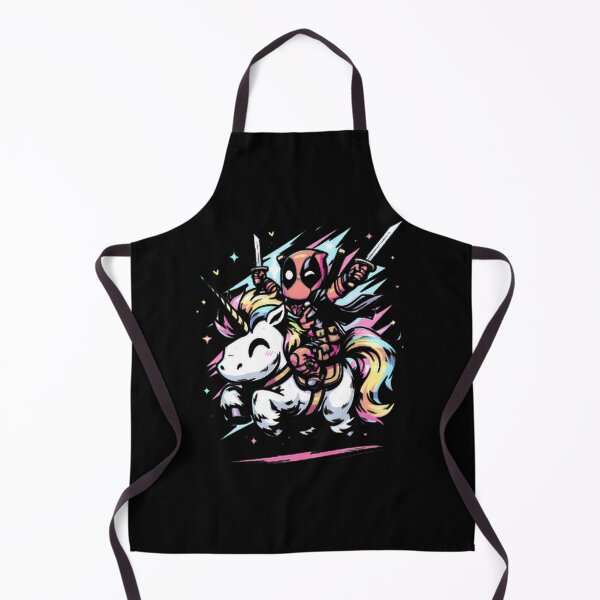 Item preview, Deadpool Riding Rainbow Unicorn Fan Art designed and sold by VenettaDesena.