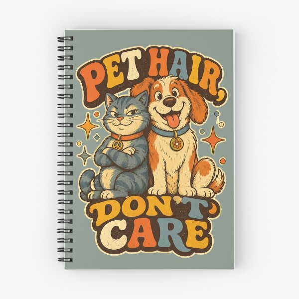 Item preview, Pet Hair, Don't Care — Retro Cat and Dog Lover Design designed and sold by Miauau Studio.