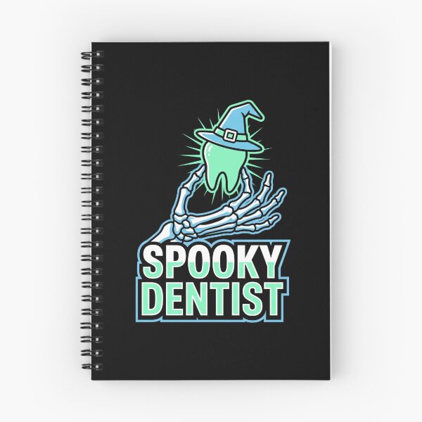 Item preview, Spooky Dentist Skeleton Hand Witch Hat Tooth Halloween designed and sold by TeNovaStudio.