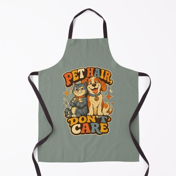 Item preview, Pet Hair, Don't Care — Retro Cat and Dog Lover Design designed and sold by Miauau Studio.