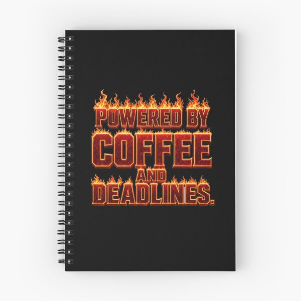 Item preview, Powered by Coffee and Deadlines – Funny Office Coffee Meme designed and sold by ManggaeJM.