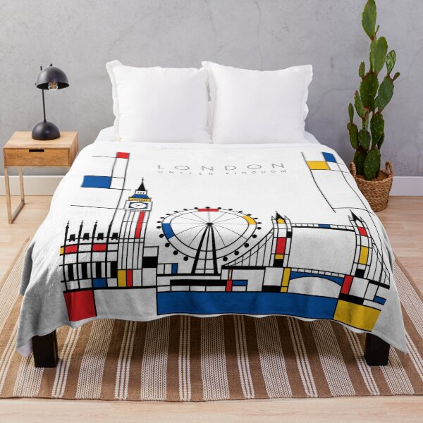 Item preview, London Mondrian style poster designed and sold by CMYKStudio.