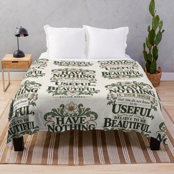 Item preview, William Morris Quote Have Nothing In Your House That You Do Not Know To Be Useful designed and sold by QCena.