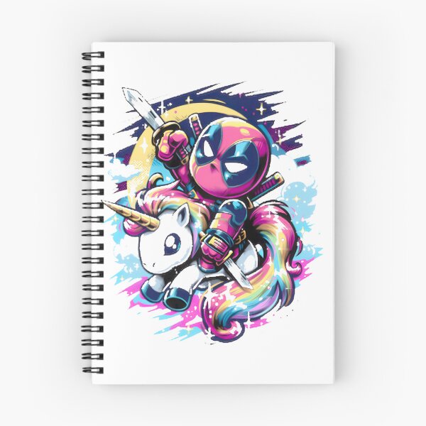 Item preview, Deadpool Riding Rainbow Unicorn Fan Art designed and sold by VenettaDesena.
