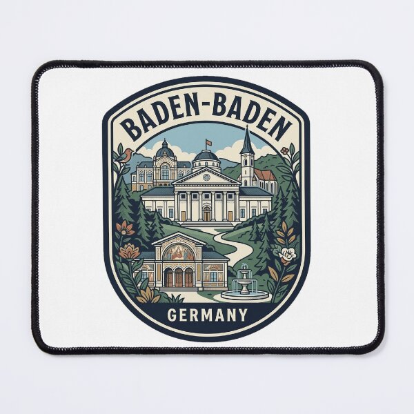 Item preview, Vintage Baden-Baden Germany Casino Black Forest Badge designed and sold by k3rstman1.