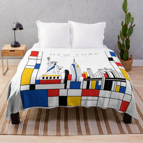 Item preview, New York Mondrian style poster designed and sold by CMYKStudio.