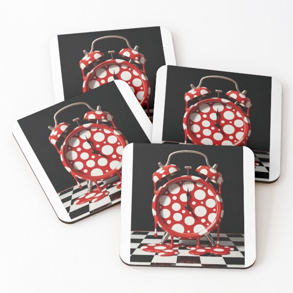 Item preview, Back to School Melting Alarm Clock Polka Dot Pop Art designed and sold by YourColorsWall.