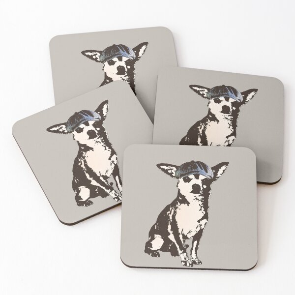 Item preview, Lil' Tough Guy - Sepia-Toned Chihuahua Wearing Newsboy Cap designed and sold by LittleMissTyne.