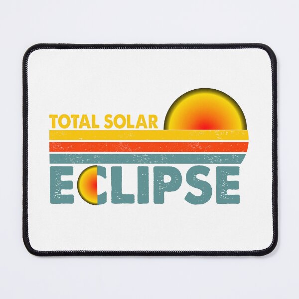 Item preview, Total Solar Eclipse – Retro Sun and Moon Design designed and sold by EmeraldeaArt.