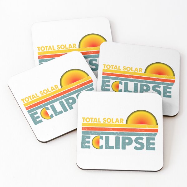 Item preview, Total Solar Eclipse – Retro Sun and Moon Design designed and sold by EmeraldeaArt.