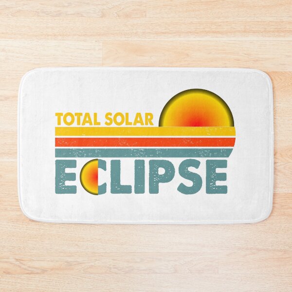 Item preview, Total Solar Eclipse – Retro Sun and Moon Design designed and sold by EmeraldeaArt.