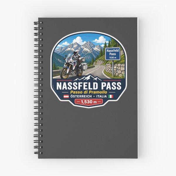 Item preview, Nassfeld Pass, Passo di Pramollo, Austria - Italy Motorcycle Sticker TShirt 02 designed and sold by OuterShellUK.