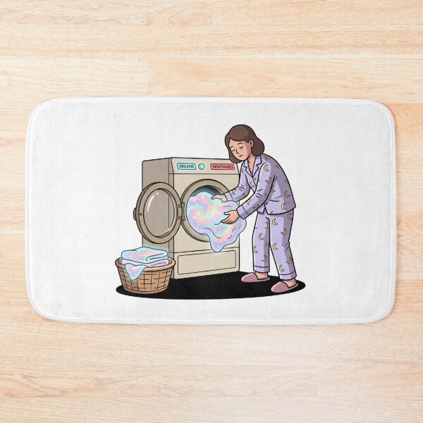 Item preview, Surreal Dream Washer Laundry Day Illustration designed and sold by Rare By Hero.