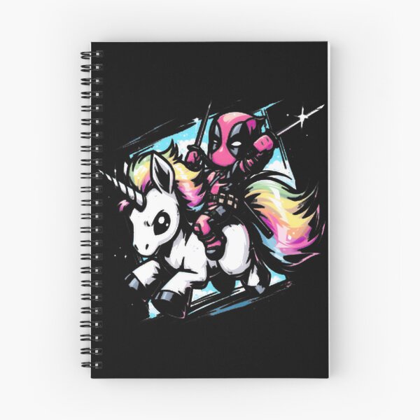 Item preview, Deadpool Riding Rainbow Unicorn Fan Art designed and sold by VenettaDesena.