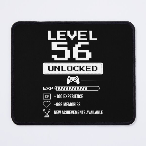 Item preview, Level 56 Unlocked birthday gift designed and sold by NumbersFort.